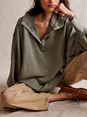 We The Free Camden Henley Sweatshirt